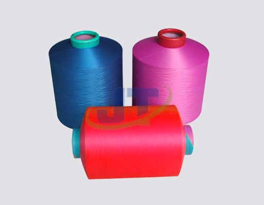 Polyester air-jet fibre